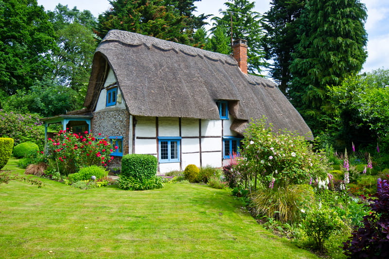 Rural & Specialist Mortgages: Traditional countryside cottage with garden in a rural setting